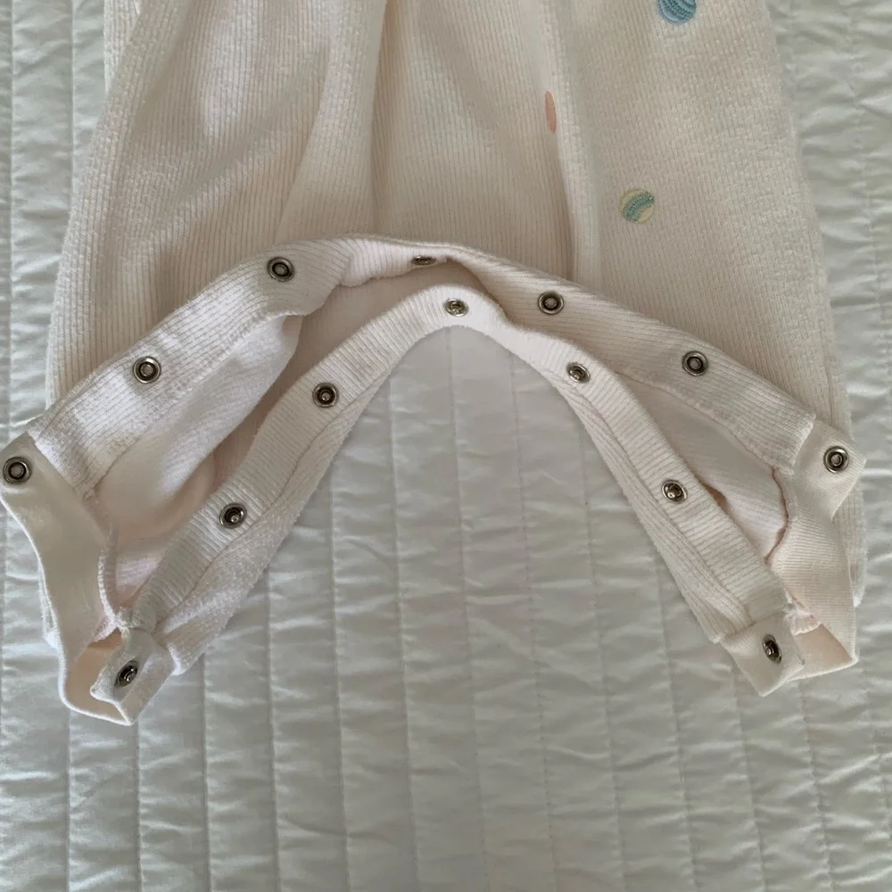 Vintage McDonald’s McBaby One Piece Cozy Bear Romper Cream Size 3-6M